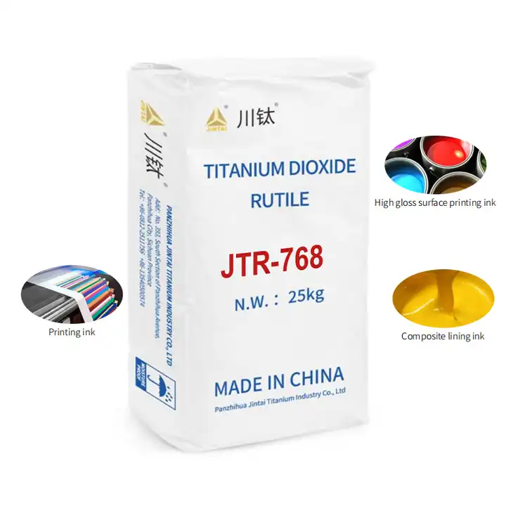 Bột Titanium dioxide màu trắng có độ nhớt thấp cho mực in
